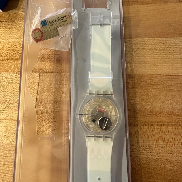VTG Swatch Athens 2004 Olympics, USA watch New in Box/sleeve UNISEX NEVER WORN! - Picture 8 of 9
